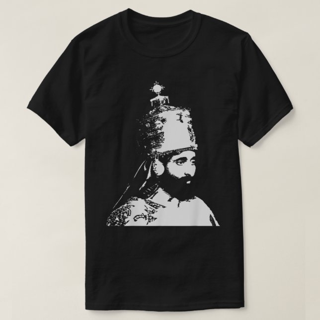The King Stands Haile Selassie Crown1771.png T-Shirt (Design Front)