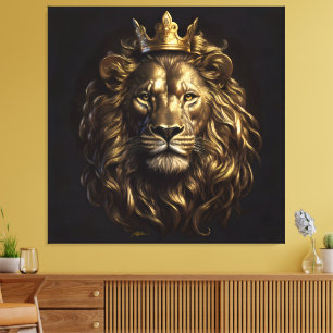 The King! The Not-So-Cowardly Lion of Oz Canvas Print