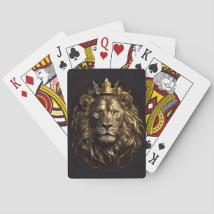 The King! The Not-So-Cowardly Lion of Oz Playing Cards