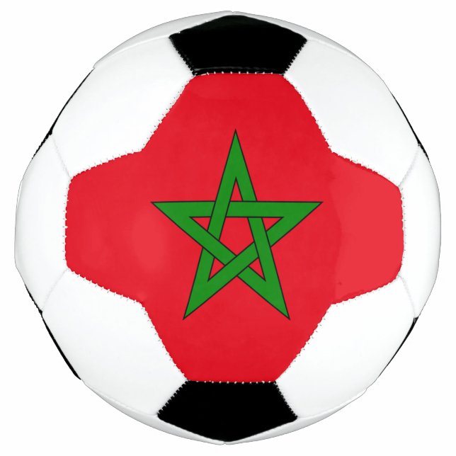 the kingdom of Morocco flag Soccer Ball (Front)