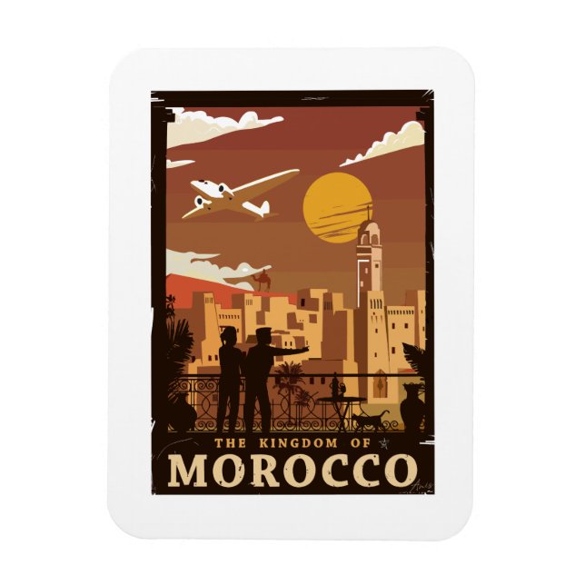 The Kingdom of Morocco  Magnet (Vertical)