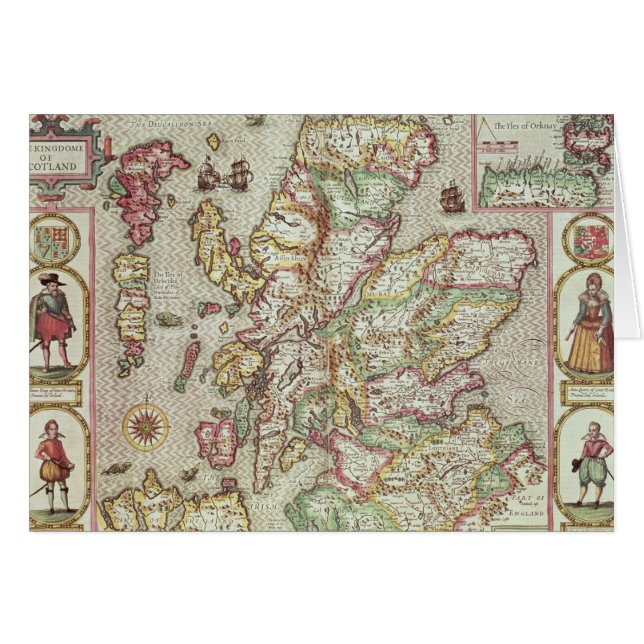 The Kingdome of Scotland, engraved by Jodocus (Front Horizontal)