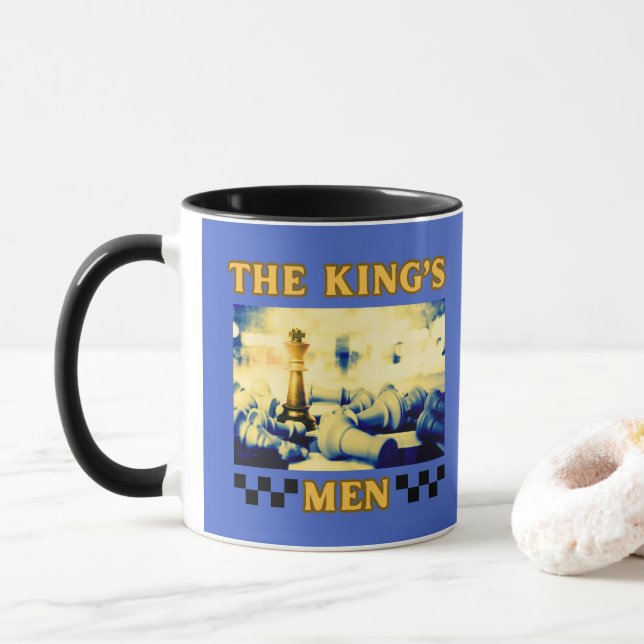 The King's Men Chess Player Mug (With Donut)