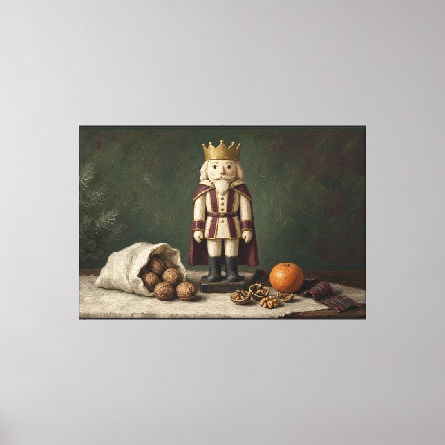 The King's Walnuts Nutcracker Canvas Print (Front)
