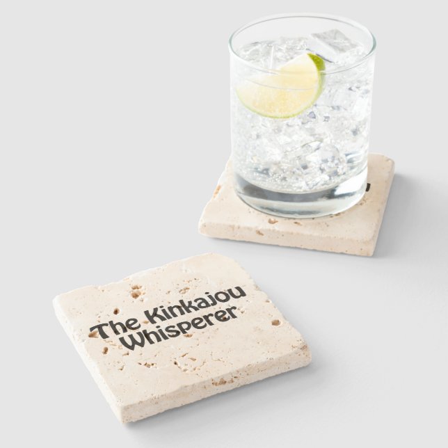 the kinkajou whisperer stone coaster (Side)