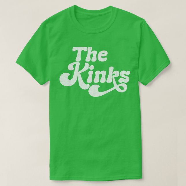 The Kinks Retro Faded Style T-Shirt (Design Front)