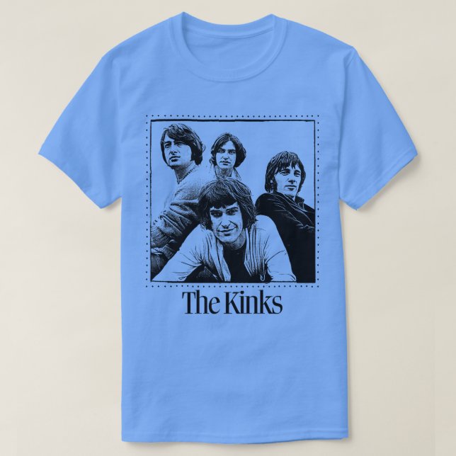 The Kinks Retro Style Fan Design T-Shirt (Design Front)