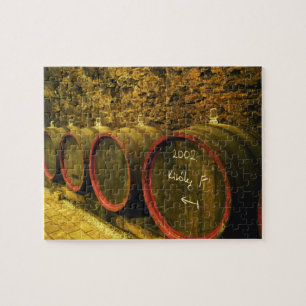 The Kiralyudvar winery: Barrels with Tokaj wine Jigsaw Puzzle