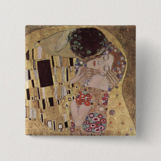The Kiss 15 Cm Square Badge
