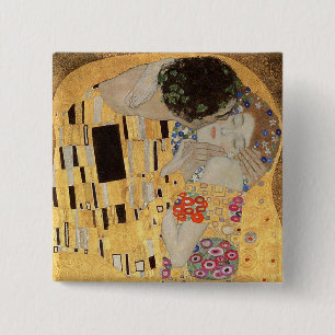 The Kiss, 1907-08 2 15 Cm Square Badge