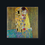 The Kiss 2 by Gustav Klimt 15 Cm Square Badge<br><div class="desc">This painting titled The Kiss 2 is made by the famous artist, Gustav Klimt. About Gustav Klimt Gustav Klimt was an Austrian Symbolist painter and one of the most prominent members of the Vienna Secession movement. He became one of the founding members and president of the Wiener Sezession in 1897...</div>