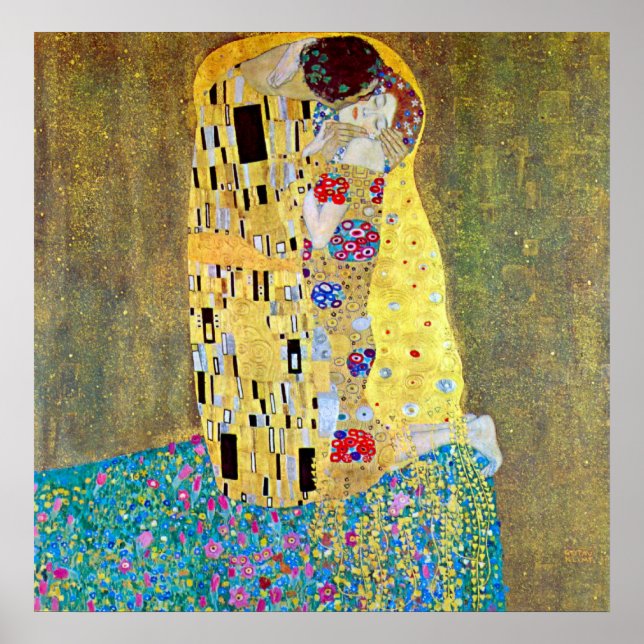 The Kiss 2 by Gustav Klimt Poster (Front)