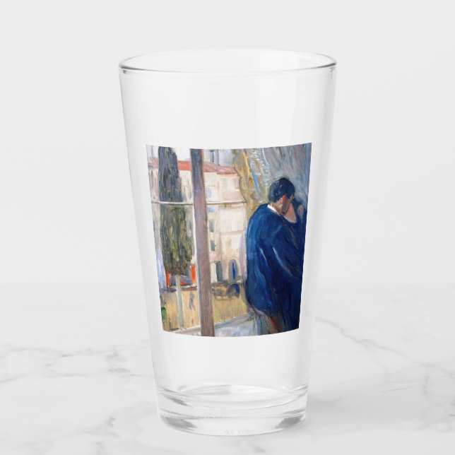 The Kiss (by Edvard Munch) Glass (Front)
