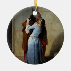 The Kiss (by Francesco Hayez) Ceramic Tree Decoration