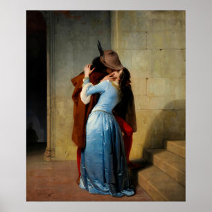 The Kiss by Francesco Hayez Poster