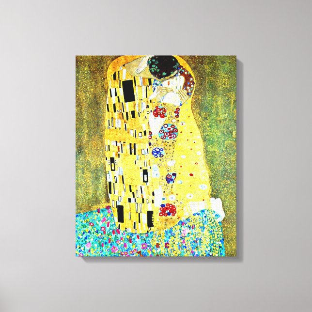The Kiss by Gustav Klimt Canvas Print (Front)