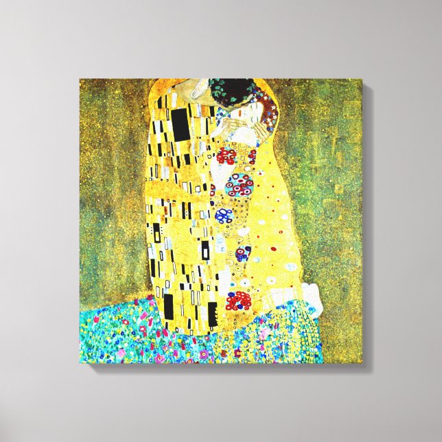 The Kiss by Gustav Klimt Canvas Print (Front)