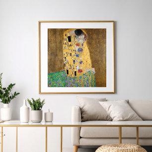 The Kiss by Gustav Klimt Faux Canvas Print Acrylic