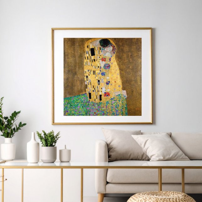 The Kiss by Gustav Klimt Faux Canvas Print Acrylic (Creator Uploaded)