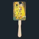 The Kiss by Gustav Klimt Hand Fan<br><div class="desc">Please visit my store for more interesting design and more colour choice => zazzle.com/colorfulworld*</div>