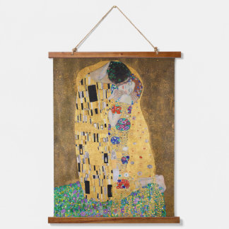The Kiss by Gustav Klimt Hanging Tapestry