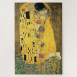 The Kiss by Gustav Klimt Jigsaw Puzzle<br><div class="desc">Please visit my store for more interesting design and more colour choice =>  zazzle.com/colorfulworld*</div>