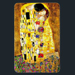The Kiss by Gustav Klimt,  Magnet<br><div class="desc">The Kiss,  famous fine art painting by Gustav Klimt.</div>
