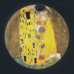The Kiss by Gustav Klimt Paper Plate<br><div class="desc">The Kiss by Gustav Klimt.
Please visit my store for more interesting design and more colour choice.
=> zazzle.com/colorfulworld*</div>