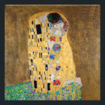 The Kiss by Gustav Klimt Photo Print<br><div class="desc">The Kiss by Gustav Klimt The Kiss is an oil-on-canvas painting with added gold leaf, silver and platinum. by the Austrian Symbolist painter Gustav Klimt. It was painted at some point in 1907 and 1908, during the height of what scholars call his "Golden Period". Featuring shimmering gold tones, stylized forms,...</div>