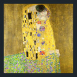 The Kiss by Gustav Klimt Poster<br><div class="desc">This is a digitally enhanced print of the antique 1913 painting by Art Nouveau artist Gustav Klimt titled "The Kiss"</div>