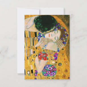 The Kiss by Gustav Klimt RSVP Card