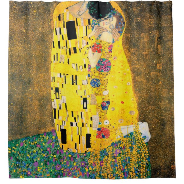 The Kiss by Gustav Klimt Shower Curtain (Front)