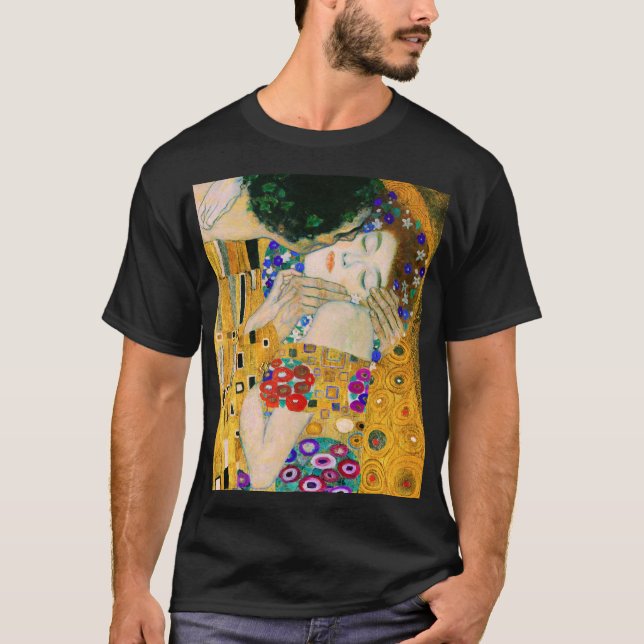 The Kiss by Gustav Klimt T-Shirt (Front)