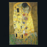 The Kiss by Gustav Klimt Tea Towel<br><div class="desc">The Kiss by Gustav Klimt on o towel to use or hang</div>