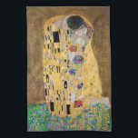 The Kiss by Gustav Klimt Tea Towel<br><div class="desc">The Kiss by Gustav Klimt</div>