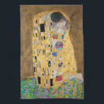The Kiss by Gustav Klimt Tea Towel<br><div class="desc">The Kiss by Gustav Klimt</div>