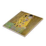 The Kiss by Gustav Klimt Tile<br><div class="desc">The Kiss by Gustav Klimt</div>