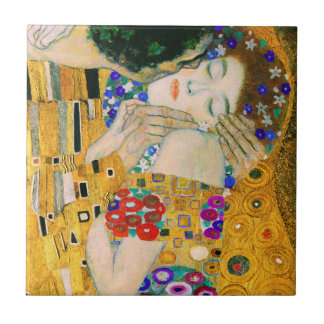 The Kiss by Gustav Klimt Tile