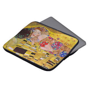 The Kiss by Gustav Klimt, Vintage Art Nouveau Laptop Sleeve