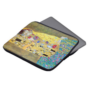 The Kiss by Gustav Klimt, Vintage Art Nouveau Laptop Sleeve