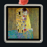 The Kiss by Gustav Klimt, Vintage Art Nouveau Metal Tree Decoration<br><div class="desc">The Kiss (Der Kuss) (1907/08) by Gustav Klimt is probably his most famous work. Klimt began work on it in 1907 and it is the highpoint of his so-called 'Golden Period'. The Kiss is a vintage Victorian Era Symbolism fine art love and romance painting featuring a romantic couple in various...</div>