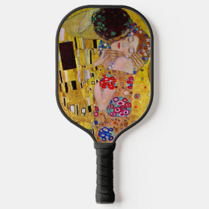 The Kiss by Gustav Klimt, Vintage Art Nouveau Pickleball Paddle