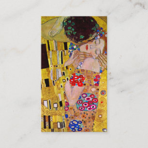 The Kiss by Gustav Klimt, Vintage Art Wedding Enclosure Card