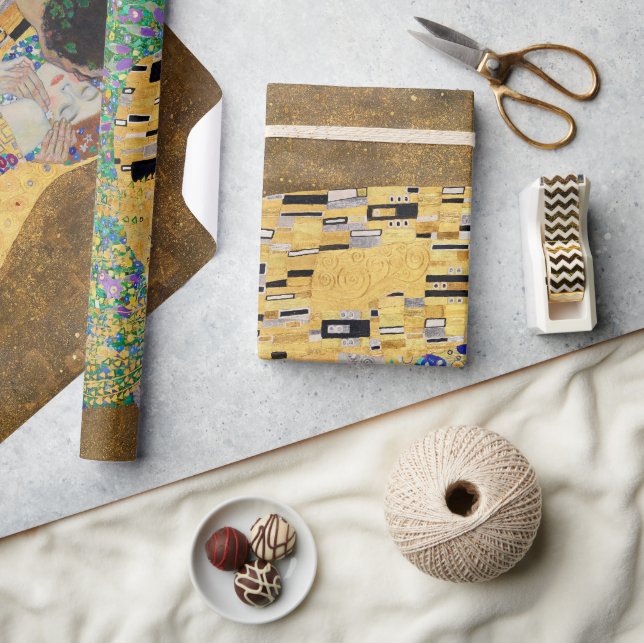 The Kiss by Gustav Klimt  Wrapping Paper (Crafts)