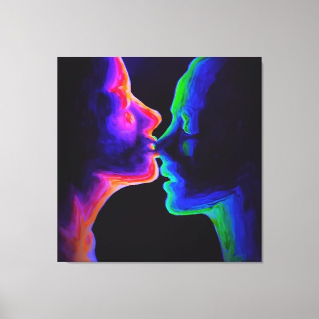 The kiss canvas print (Front)