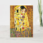 The Kiss, famous painting by Gustav Klimt Card<br><div class="desc">The Kiss,  passionate painting by Austrian Symbolist artist Gustav Klimt</div>