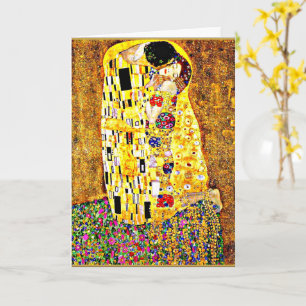 The Kiss, famous painting by Gustav Klimt Card