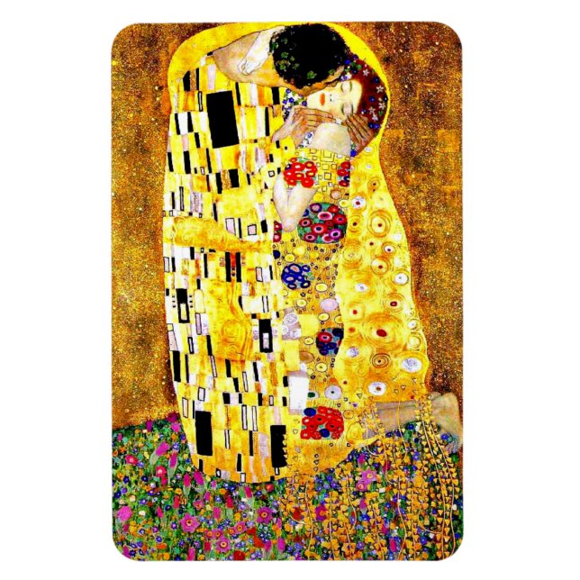 The Kiss, famous painting by Gustav Klimt Magnet (Vertical)