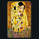 The Kiss, famous painting by Gustav Klimt Magnet<br><div class="desc">The Kiss,  passionate painting by Austrian Symbolist artist Gustav Klimt</div>