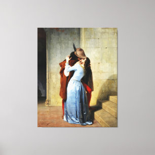 The Kiss - Francesco Hayez Il Bacio Canvas Print